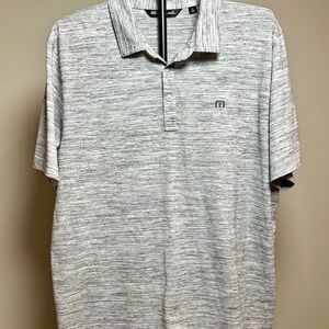 Travis Mathew Light Gray Polo Shirt